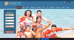 Desktop Screenshot of marinaclubhotel.it